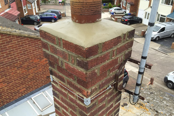 Completion of Repointed Chimney